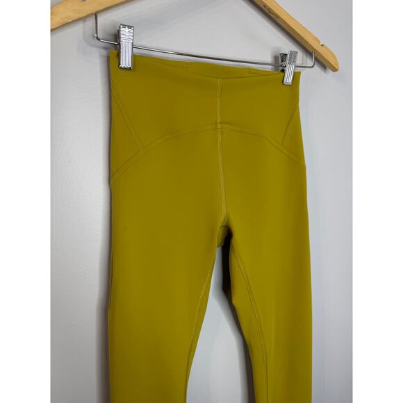 Lululemon Instill High-Rise Tight Leggings 25'' Auric Gold Women Sz 4 Stretch - Picture 4 of 10